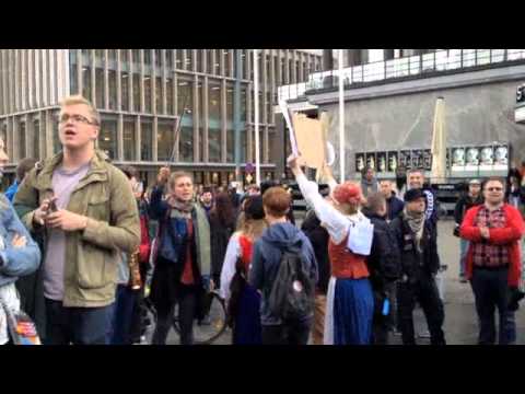 Demonstration mot SD (Götaplatsen 13 maj 2014)